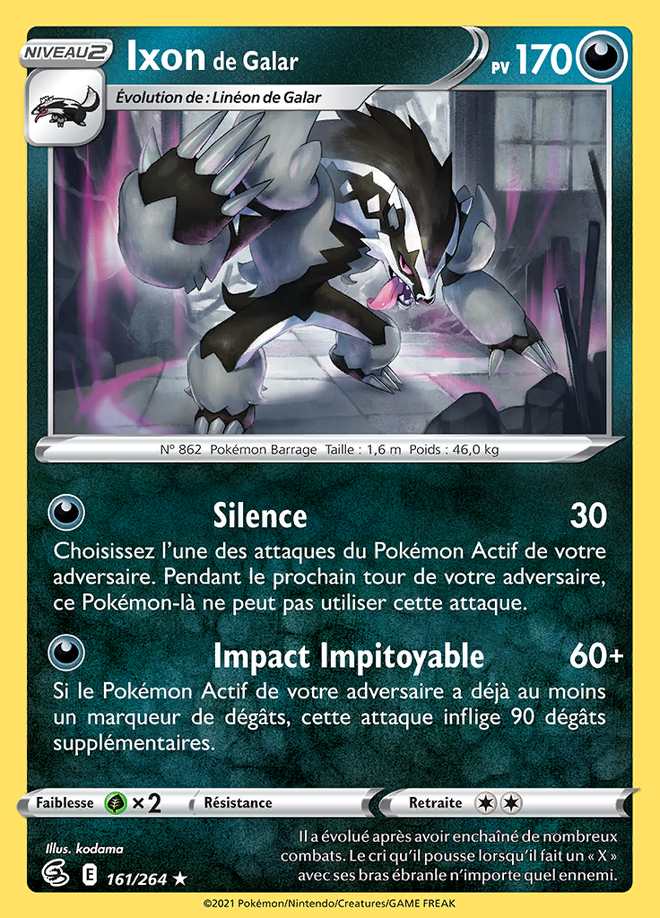 Ixon de Galar 161/264 — Poing de Fusion