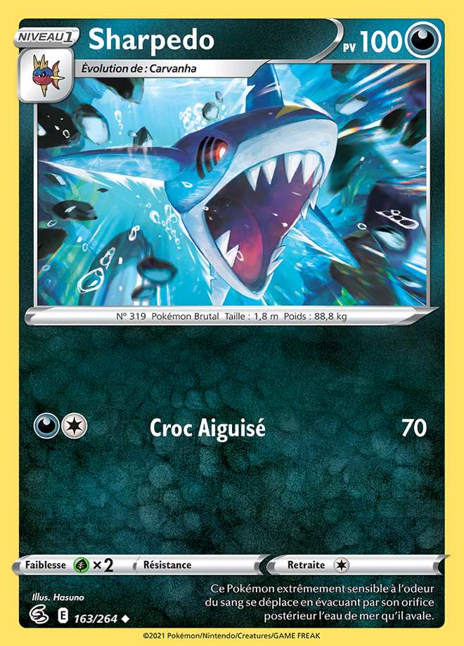 Sharpedo 163/264 — Poing de Fusion