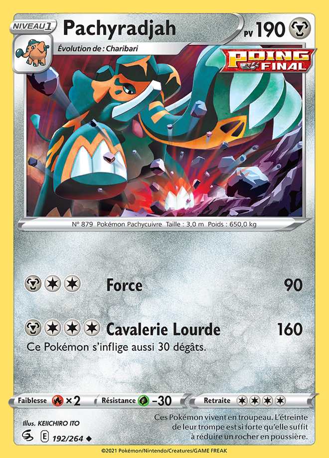 Pachyradjah 192/264 — Poing de Fusion