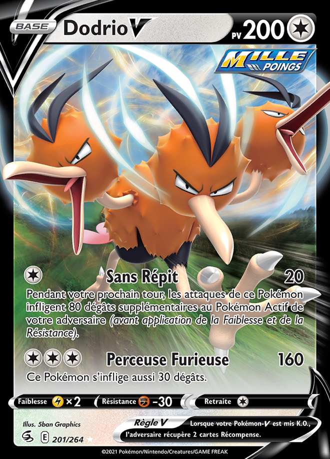Dodrio V 201/264 — Poing de Fusion
