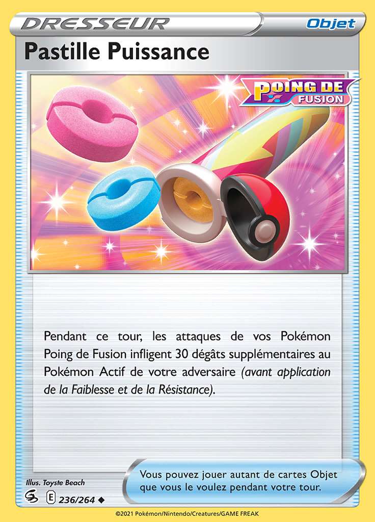 Pastille Puissance 236/264 — Poing de Fusion