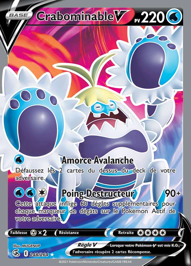 Crabominable V 248/264 — Poing de Fusion