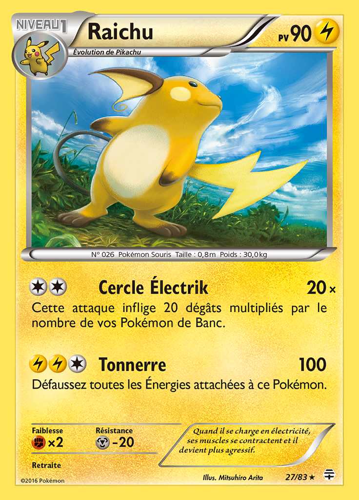 Raichu 027/083 — Générations