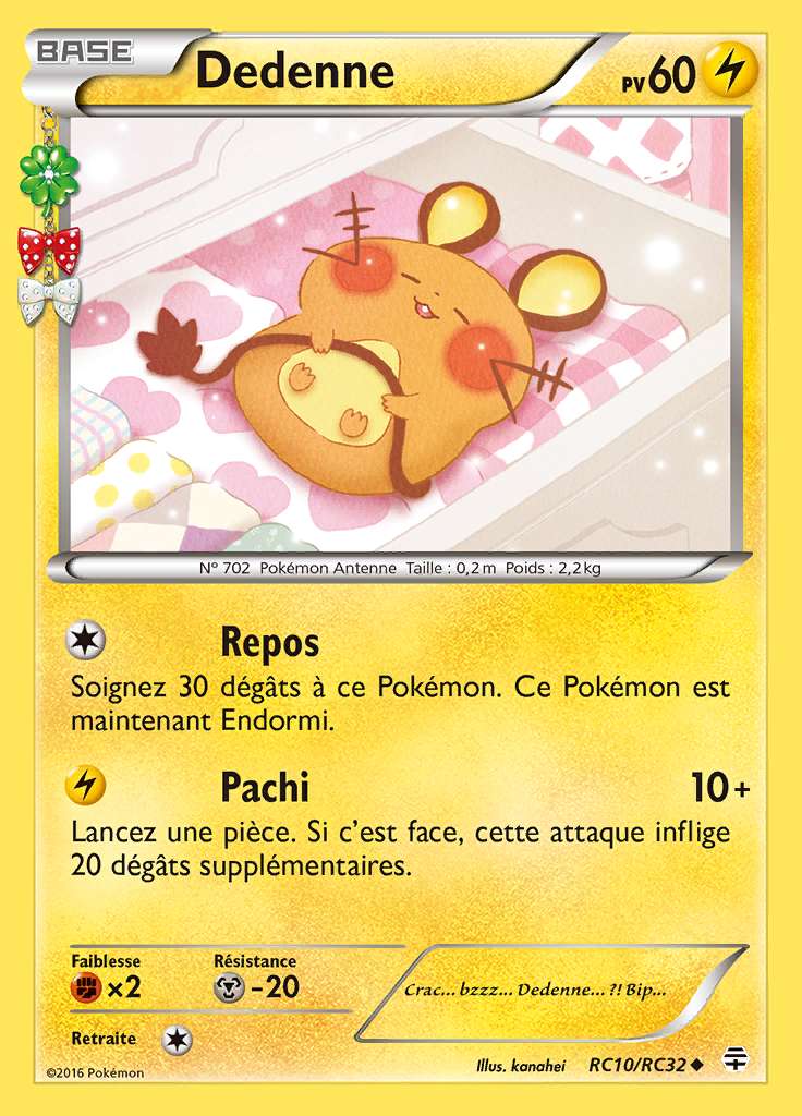 Dedenne RC10/RC32 — Générations