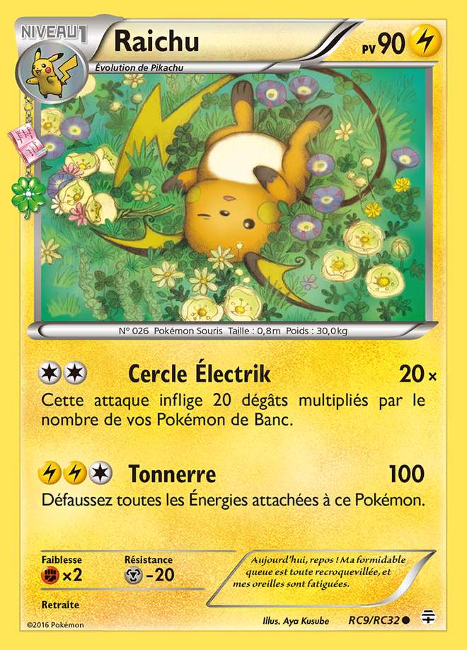 Raichu RC9/RC32 — Générations