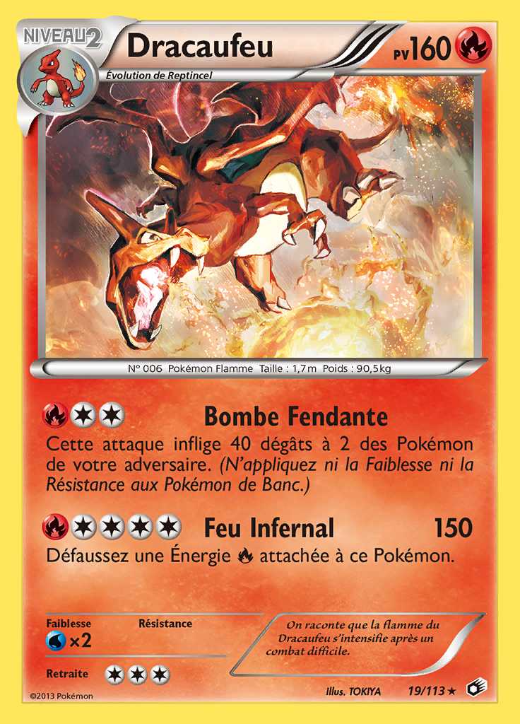 Dracaufeu 019/113 — Trésors Légendaires