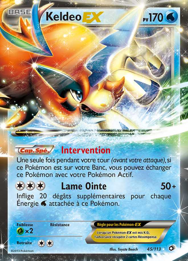 Keldeo-EX 045/113 — Trésors Légendaires
