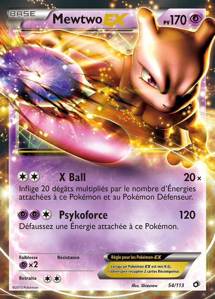 Mewtwo-EX 054/113 — Trésors Légendaires