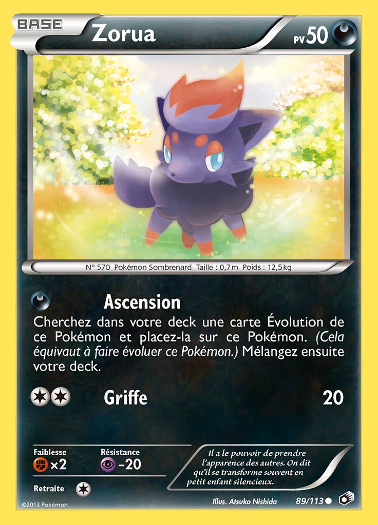 Zorua 089/113 — Trésors Légendaires