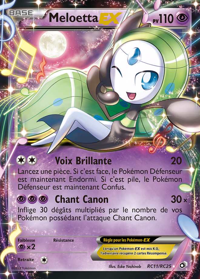 Meloetta-EX RC11/RC25 — Trésors Légendaires