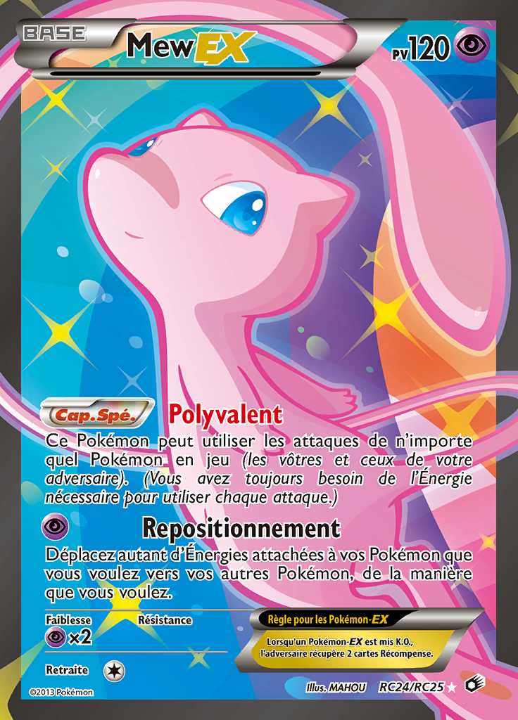 Mew-EX RC24/RC25 — Trésors Légendaires