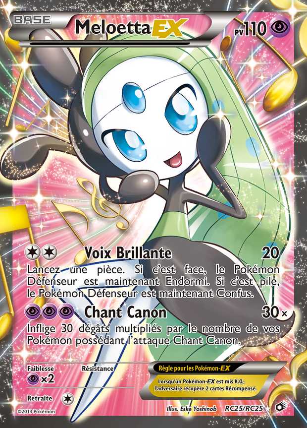 Meloetta-EX RC25/RC25 — Trésors Légendaires