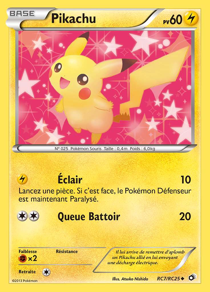 Pikachu RC7/RC25 — Trésors Légendaires