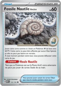 Fossile Nautile Ancien 153/165 — Écarlate et Violet – 151