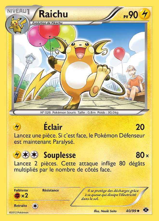 Raichu 040/099 — Destinées Futures