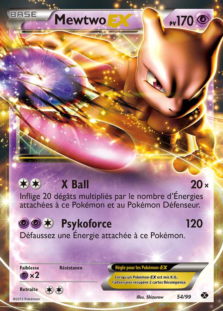 Mewtwo-EX 054/099 — Destinées Futures