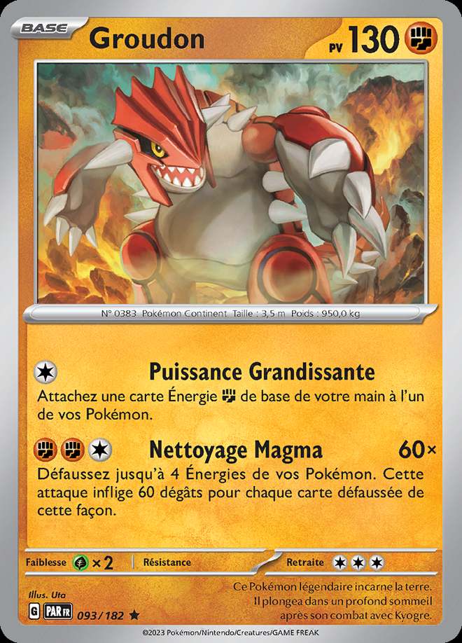 Groudon 093/182 — Faille Paradoxe