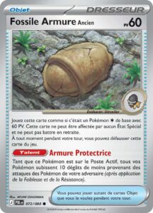 Fossile Armure Ancien 072/084 — Nuit Noire