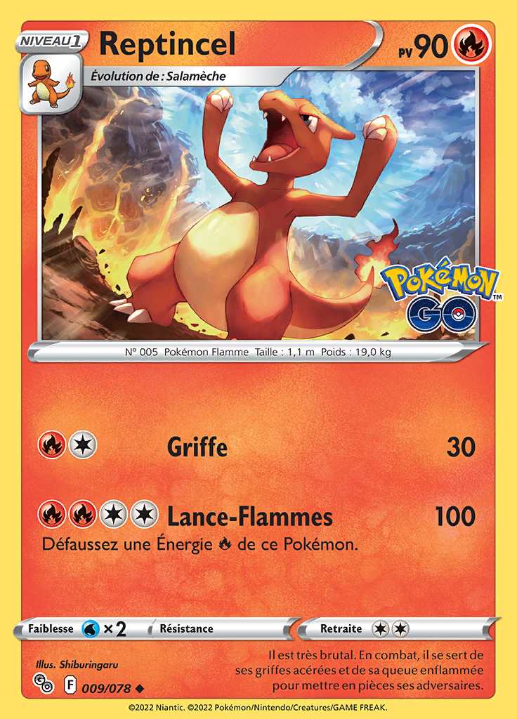Reptincel 009/078 — Pokémon GO