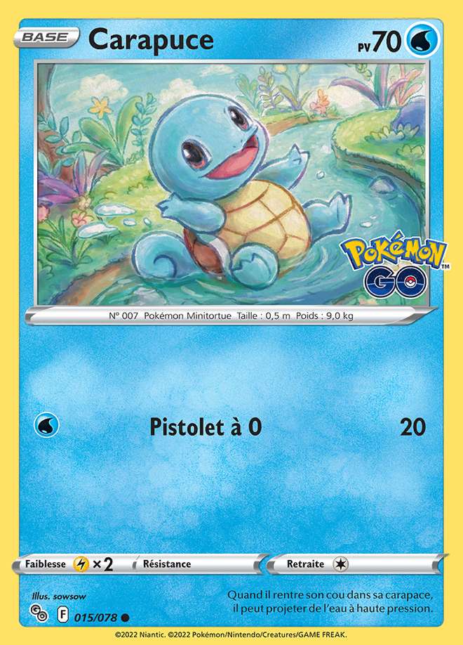Carapuce 015/078 — Pokémon GO