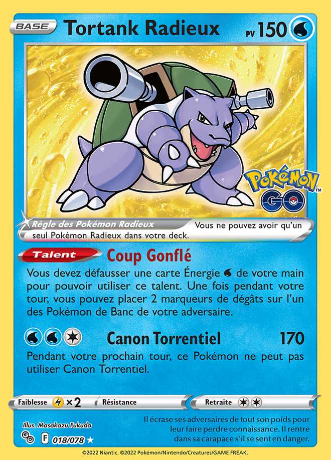 Tortank Radieux 018/078 — Pokémon GO
