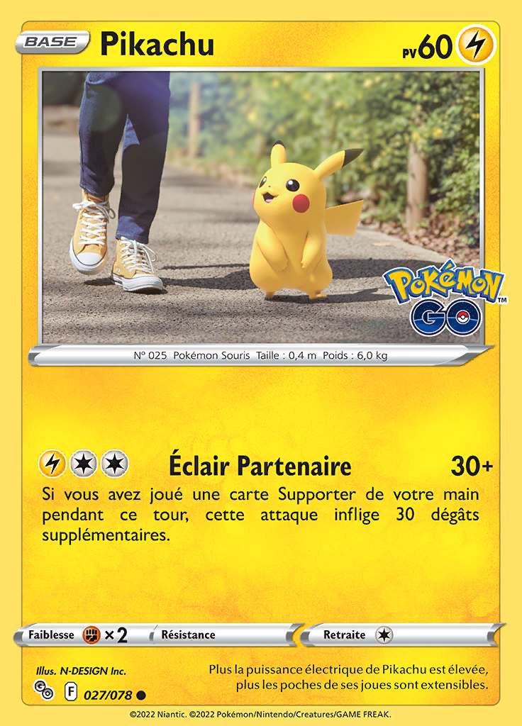 Pikachu 027/078 — Pokémon GO