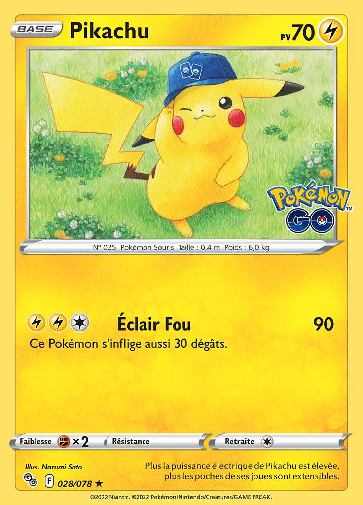Pikachu 028/078 — Pokémon GO