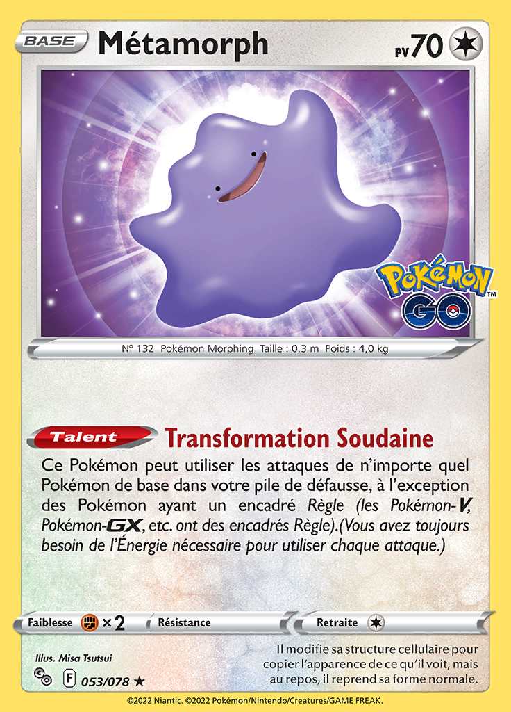 Métamorph 053/078 — Pokémon GO