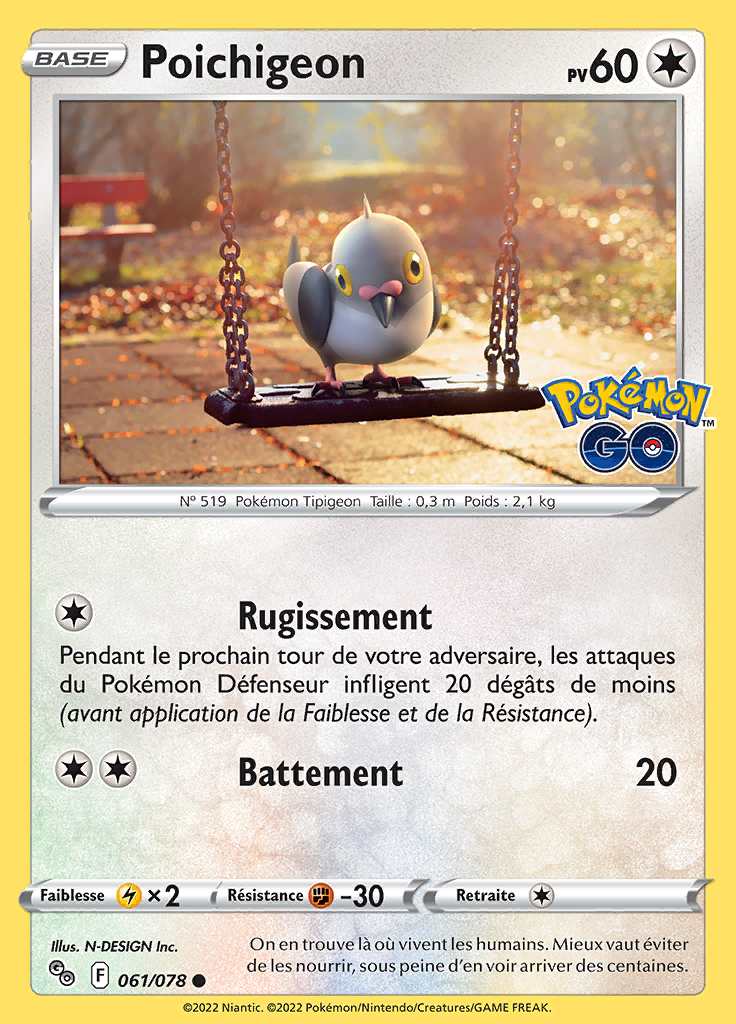 Poichigeon 061/078 — Pokémon GO