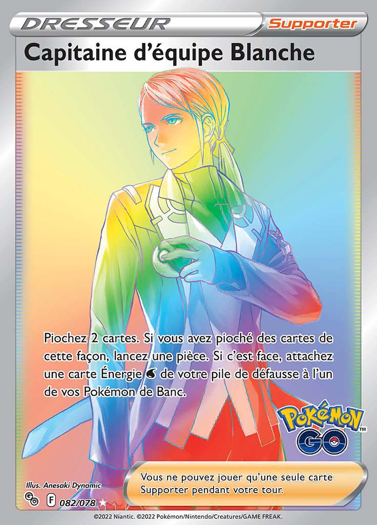 Capitaine d'équipe Blanche 082/078 — Pokémon GO