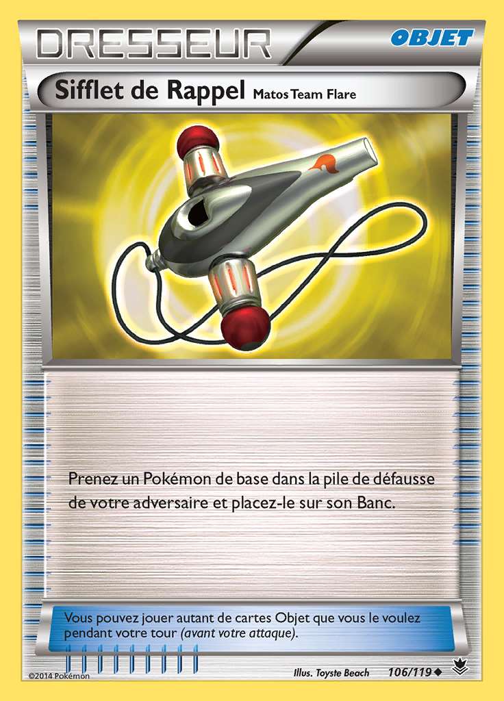 Sifflet de Rappel 106/119 — Vigueur Spectrale