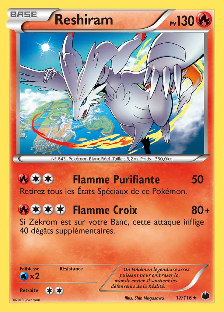 Reshiram 017/116 — Glaciation Plasma