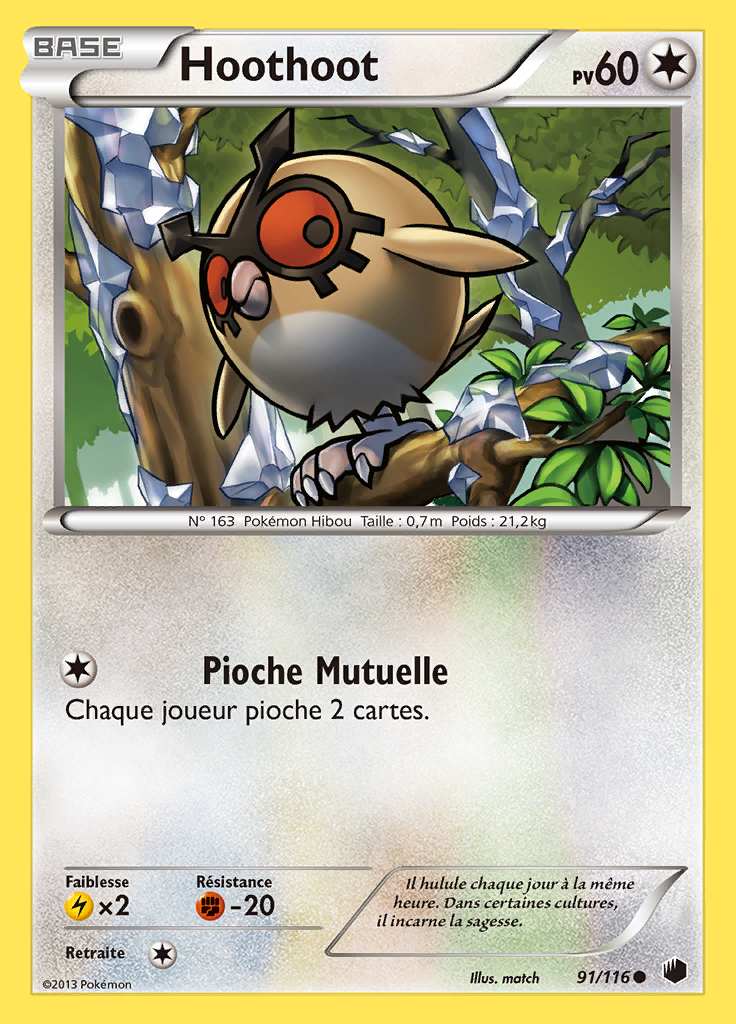 Hoothoot 091/116 — Glaciation Plasma