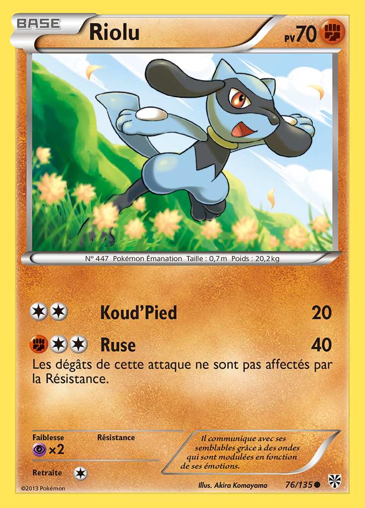 Riolu 076/135 — Tempête Plasma