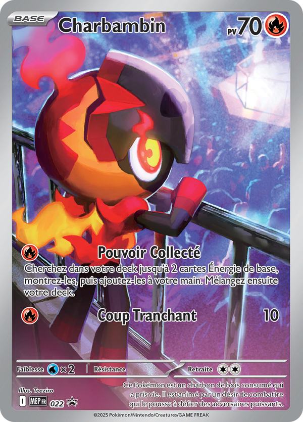Carte promo française Charbambin MEP022 incluse dans l’ETB Flammes Fantasmagoriques