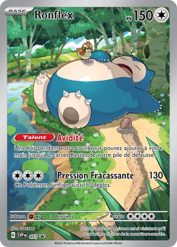 Carte promo française Ronflex SVP051 incluse dans l’ETB 151