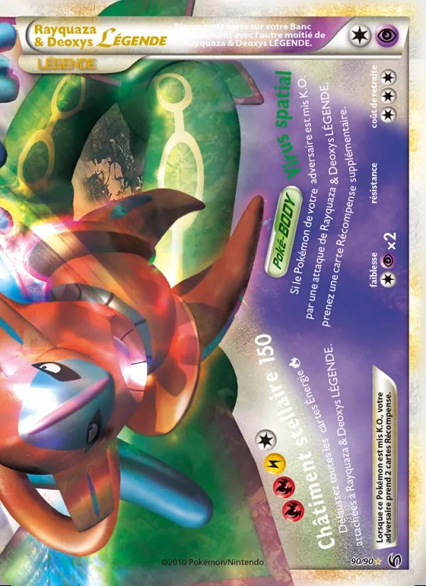 Rayquaza et Deoxys — 90/90 · partie inférieure — Indomptable · FR