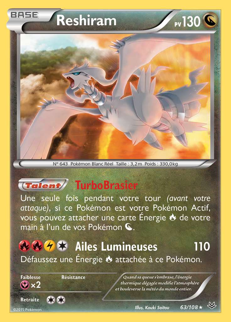 Reshiram 063/108 — Ciel Rugissant