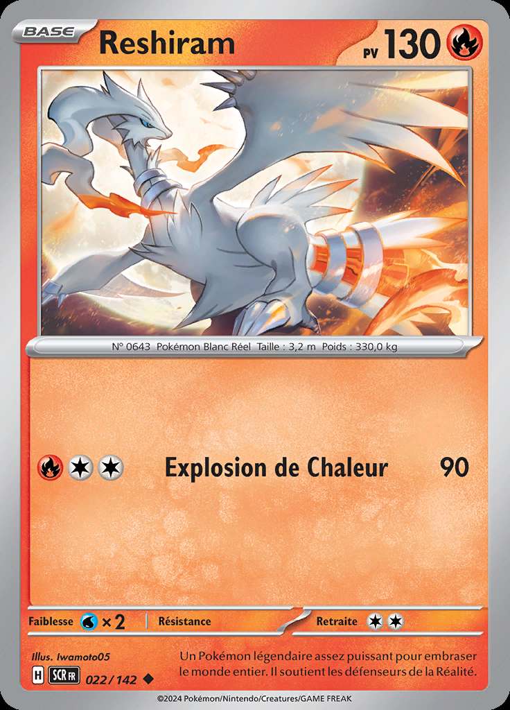 Reshiram 022/142 — Couronne Stellaire