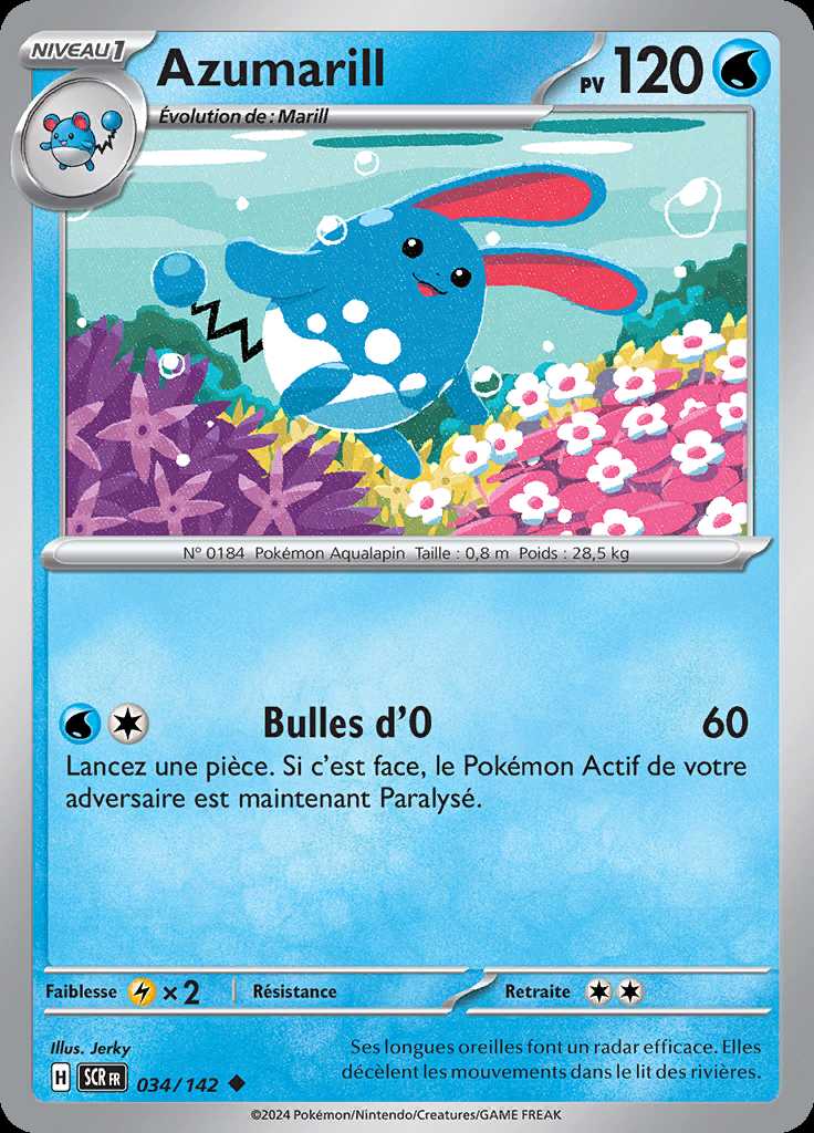 Azumarill 034/142 — Couronne Stellaire