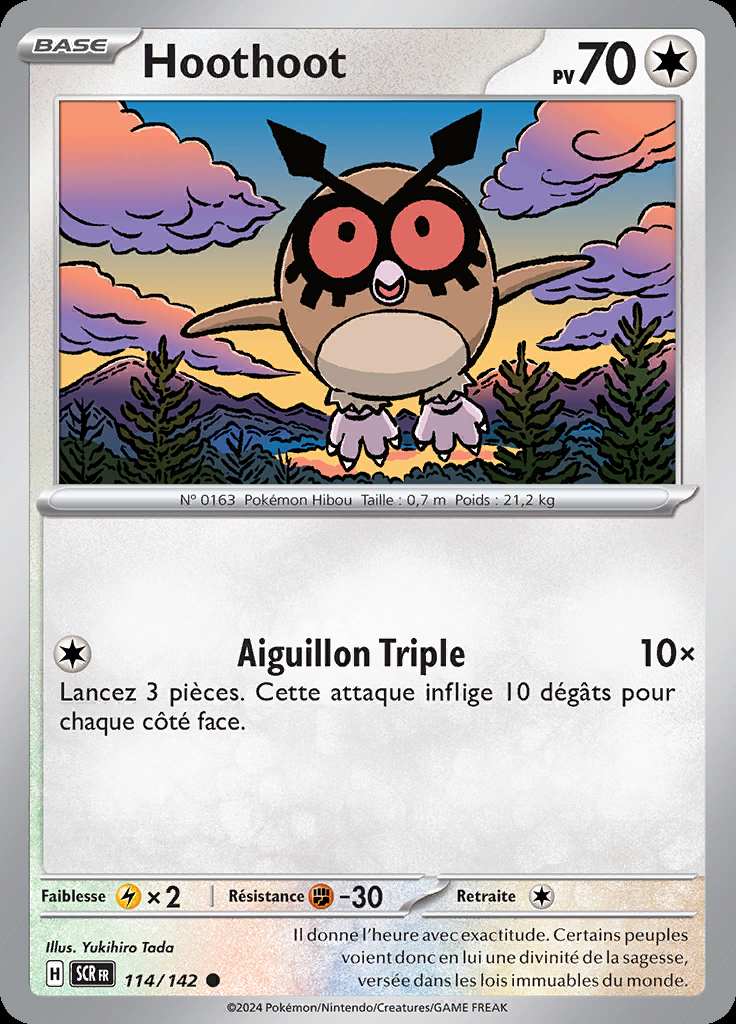 Hoothoot 114/142 — Couronne Stellaire