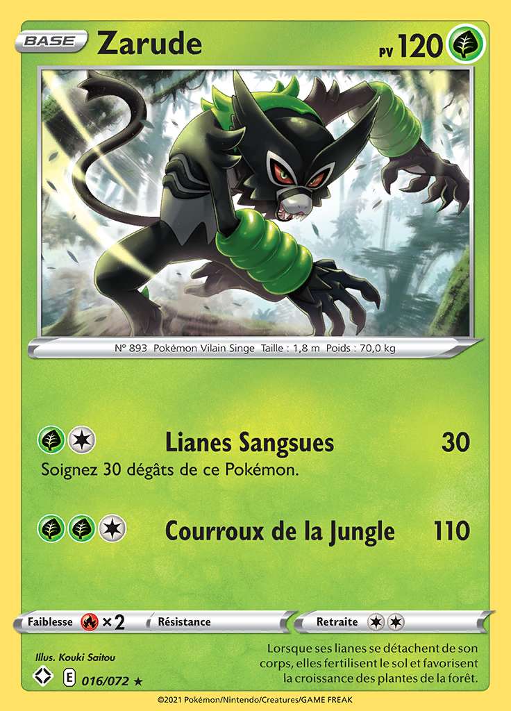 Zarude 016/072 — Destinées Radieuses