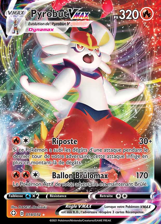 Pyrobut VMAX 019/072 — Destinées Radieuses