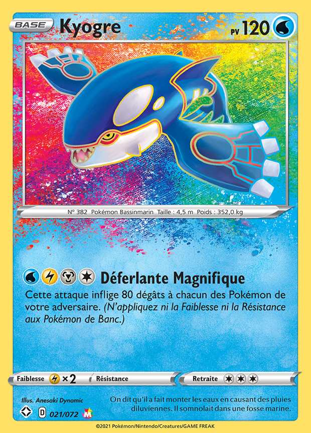 Kyogre 021/072 — Destinées Radieuses