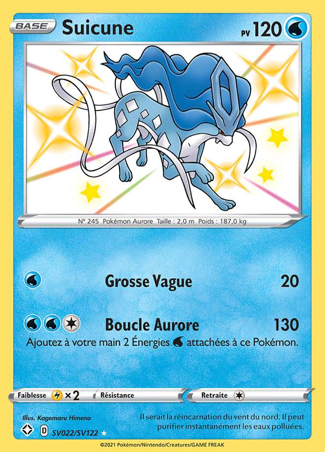 Suicune SV022/SV122 — Destinées Radieuses