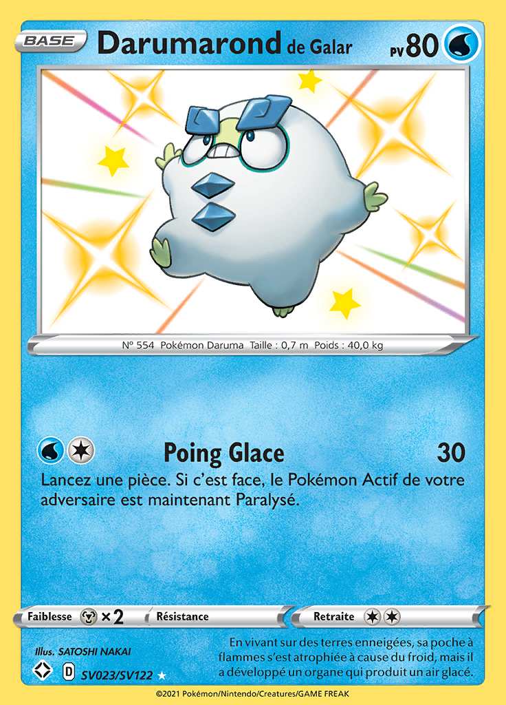 Darumarond de Galar SV023/SV122 — Destinées Radieuses