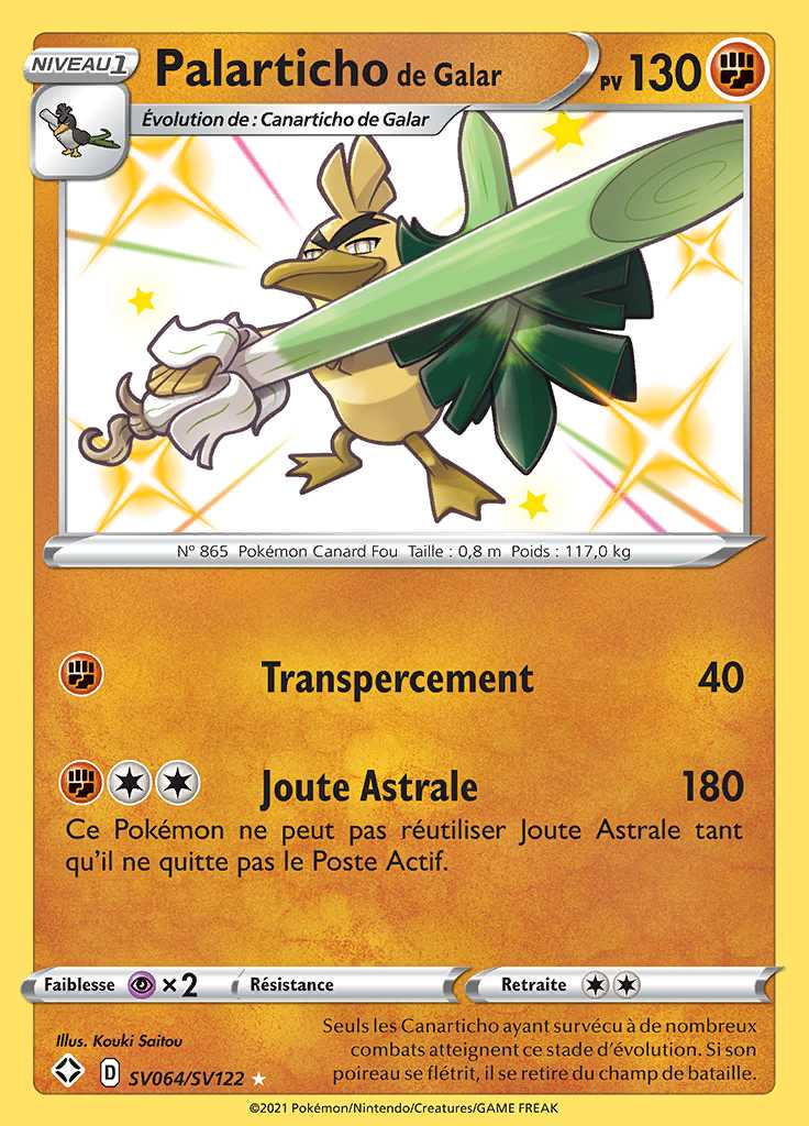 Palarticho de Galar SV064/SV122 — Destinées Radieuses