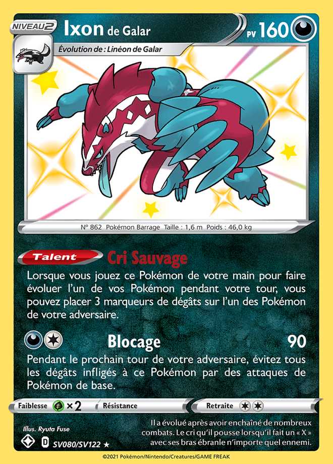 Ixon de Galar SV080/SV122 — Destinées Radieuses