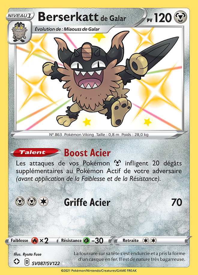 Berserkatt de Galar SV087/SV122 — Destinées Radieuses