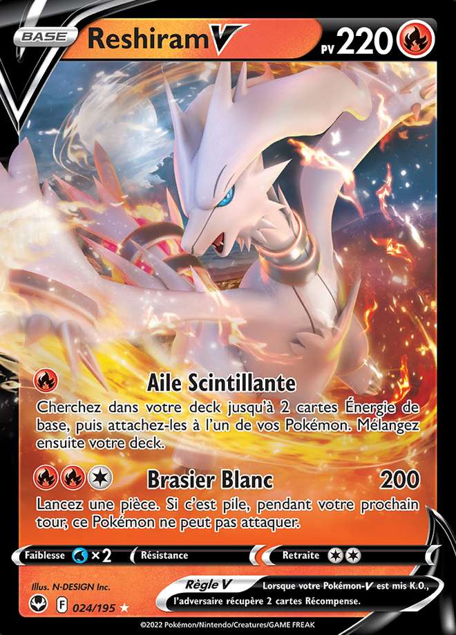 Reshiram V 024/195 — Tempête Argentée